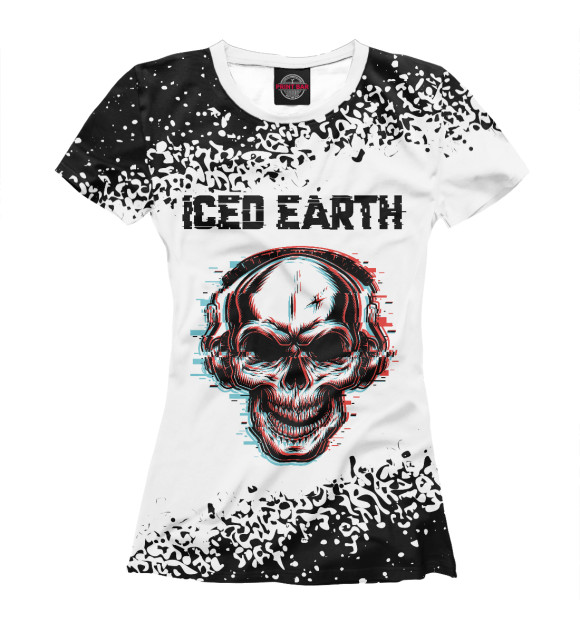 Футболка Iced Earth - Череп для девочек 