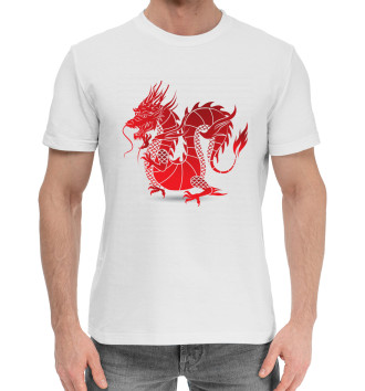 Мужская Хлопковая футболка Dragon