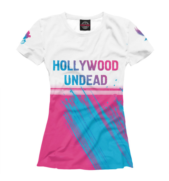 Футболка Hollywood Undead Neon Gradient для девочек 
