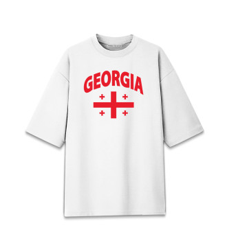 Хлопковая футболка оверсайз Грузия