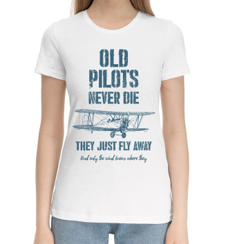 Хлопковая футболка Старые пилоты не умирают