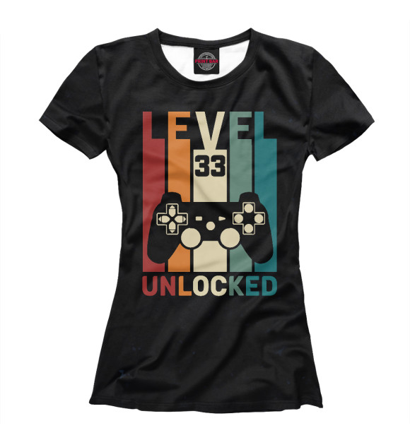 Футболка Level 33 Unlocked для девочек 
