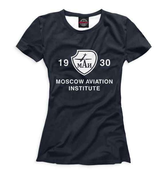 Футболка Moscow Aviation Institute для девочек 