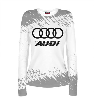 Женский Лонгслив Audi Speed Tires Logo