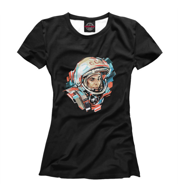 Футболка Советский космонавт для девочек 