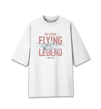 Женская Хлопковая футболка оверсайз Летающие легенды