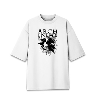 Хлопковая футболка оверсайз Arch Enemy