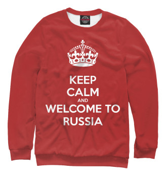 Свитшот для девочек Welcome to Russia