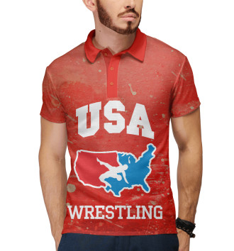 Мужское Поло USA wrestling
