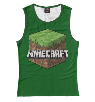 Женская Майка Minecraft Grass
