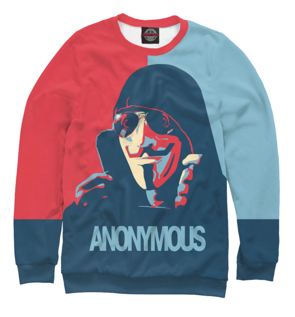 Свитшот Anonymous для девочек 