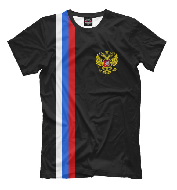Футболка Флаг и герб России / Line Collection для мальчиков 