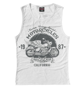 Майка для девочек Мотоцикл Калифорния