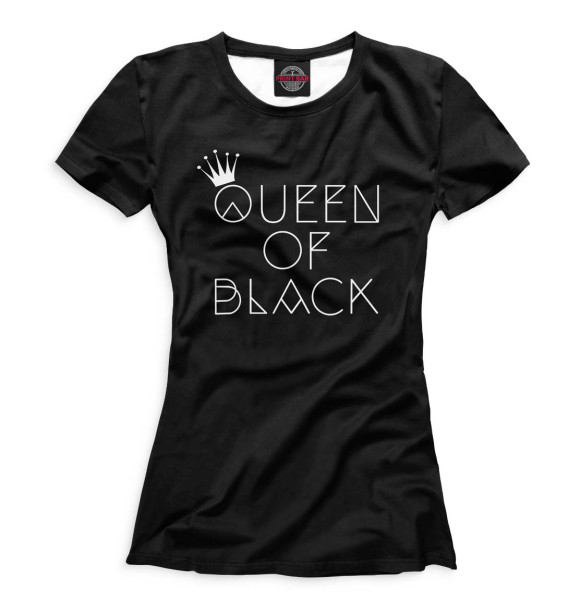 Футболка Queen of black для девочек 