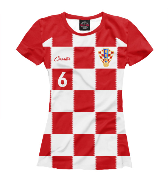 Футболка Деян Ловрен - Сборная Хорватии для девочек 