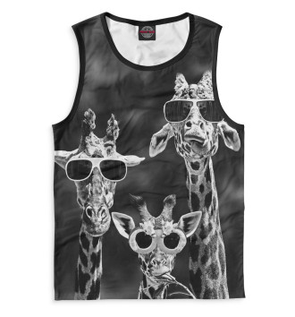 Майка для мальчиков Жирафы в очках
