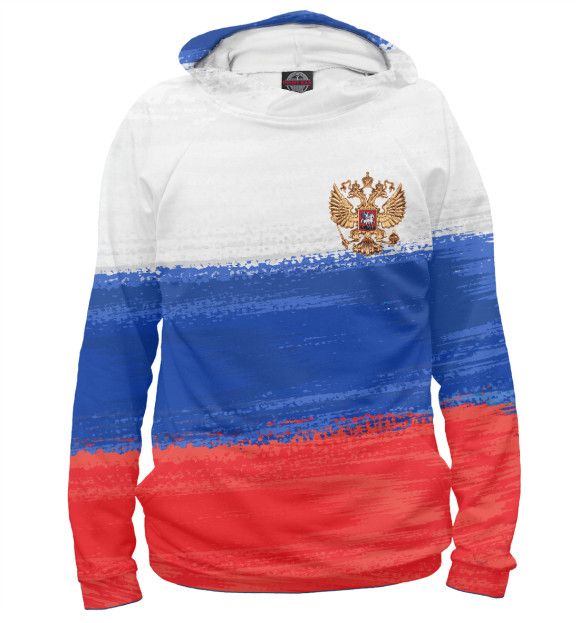 Худи Флаг России с гербом для девочек 