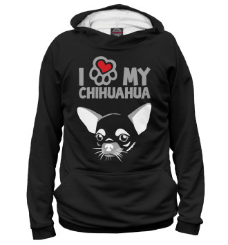 Худи для девочек Я люблю мою чихуахуа