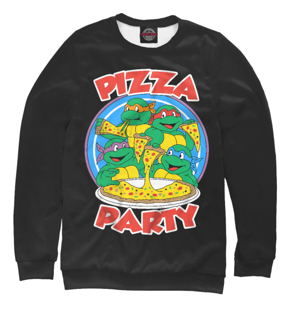 Свитшот Pizza Party для девочек 