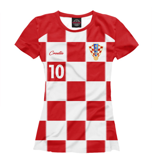 Футболка Лука Модрич - Сборная Хорватии для девочек 