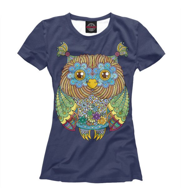 Футболка Friendly Zentangle Owl для девочек 
