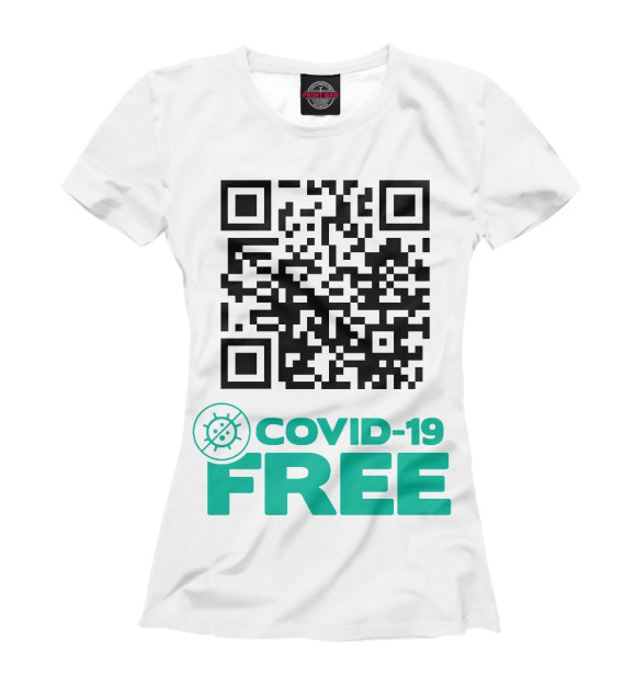 Футболка COVID-19 FREE ZONE 1.1 для девочек 