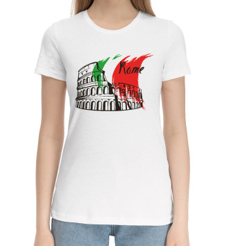 Хлопковая футболка Рим - Италия
