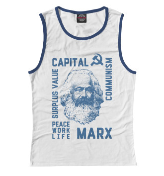 Майка для девочек Карл Маркс