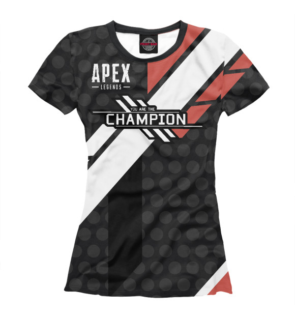Футболка Apex legends we are the champion для девочек 