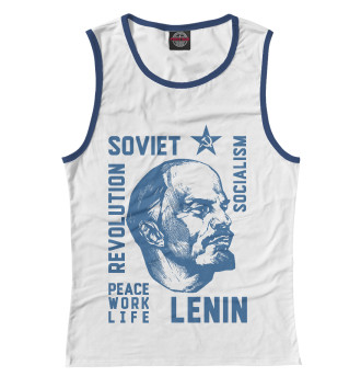 Майка для девочек Ленин