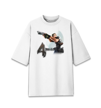Мужская Хлопковая футболка оверсайз Resident Evil