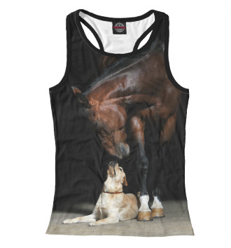 Женская Борцовка Лошадь и пес