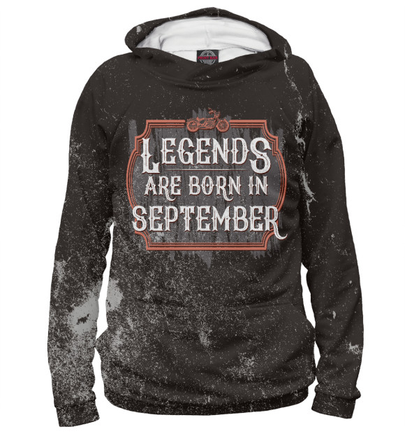 Худи Legends Are Born In September для мальчиков 