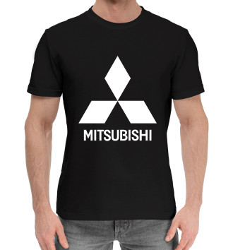 Мужская Хлопковая футболка Mitsubishi