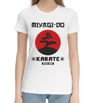 Женская Хлопковая футболка Miyagi-Do Karate