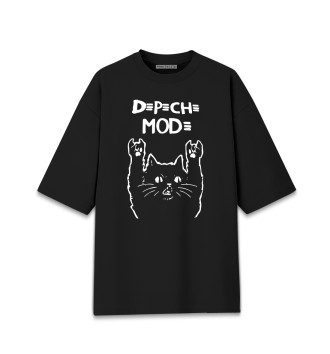 Хлопковая футболка оверсайз Depeche Mode, Депеш мод