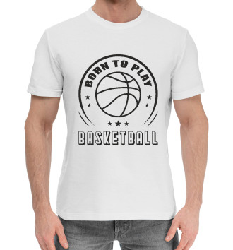 Хлопковая футболка Рожден для баскетбола