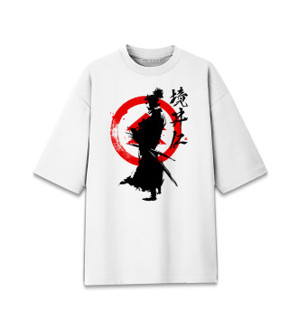 Хлопковая футболка оверсайз Ghost of Tsushima
