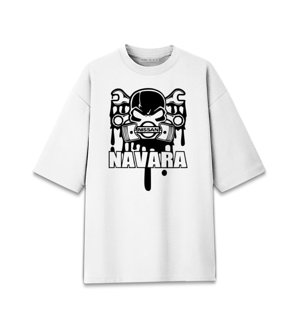 Мужская Хлопковая футболка оверсайз Nissan Navara