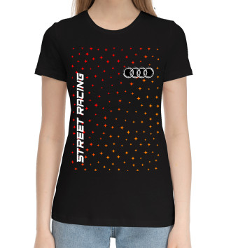 Женская Хлопковая футболка Audi - Pro Racing