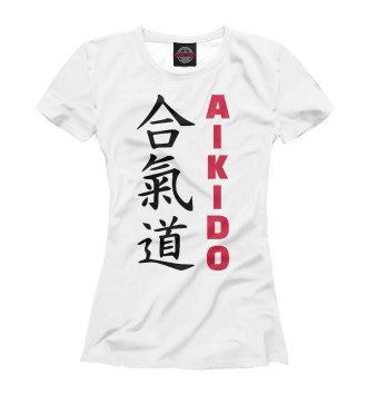 Женская Футболка Aikido