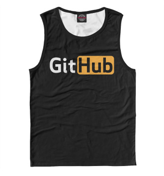 Майка для мальчиков GitHub в стиле Pornhub для веб-разработчиков