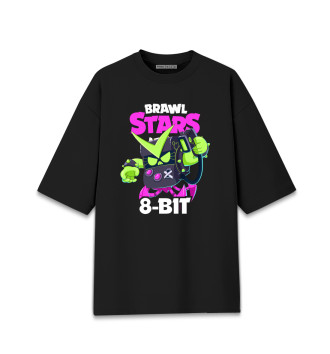 Хлопковая футболка оверсайз Brawl Stars, 8-bit