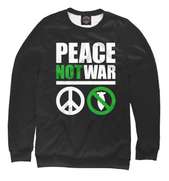 Свитшот Peace not war white
