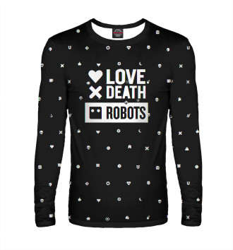 Мужской Лонгслив Love, Death + Robots logo