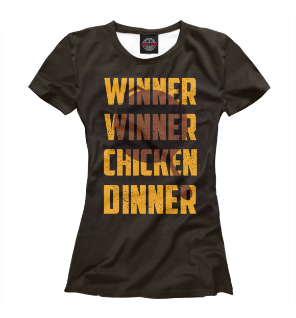 Футболка Winner winner chicken dinner для девочек 