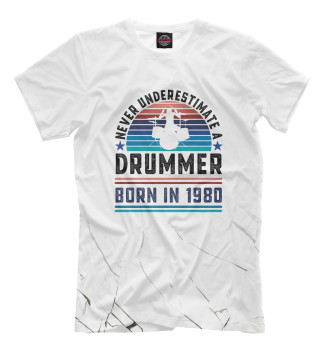 Футболка Drummer born 1980