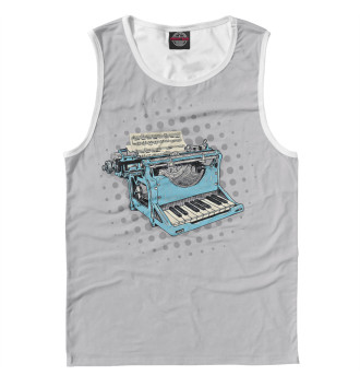 Майка для мальчиков Piano Typewriter
