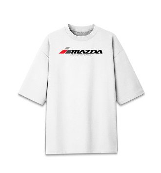 Хлопковая футболка оверсайз Mazda