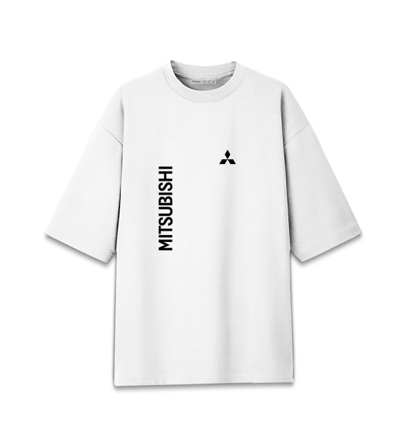 Женская Хлопковая футболка оверсайз MITSUBISHI